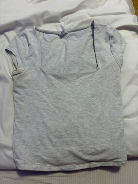 Garage Light Gray Square Neck Tee